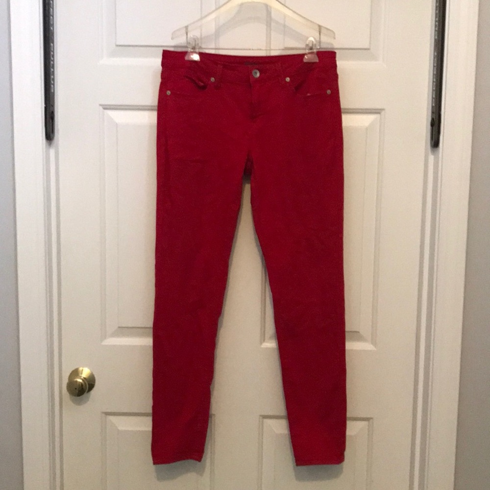 Men's Red Skinny Jeans